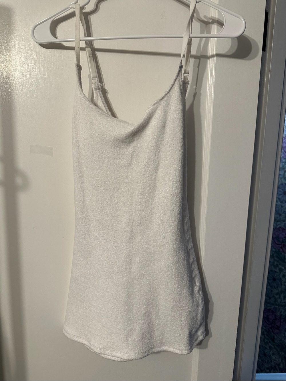 White Terry Cloth dress with Adjustable Straps